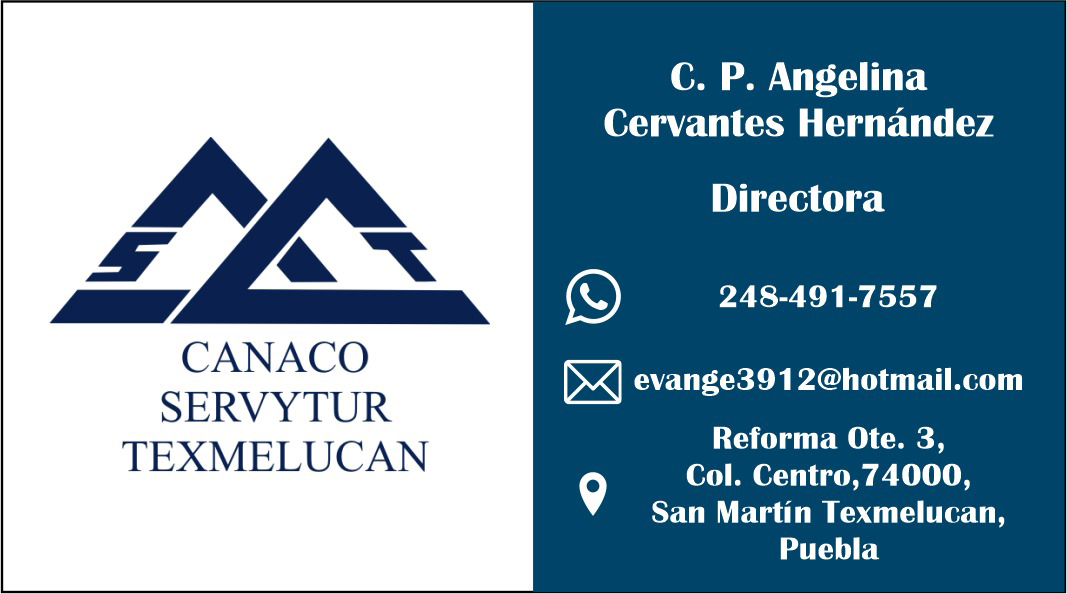 director business card canaco texmelucan - tarjeta de presentacion de director canaco texmelucan